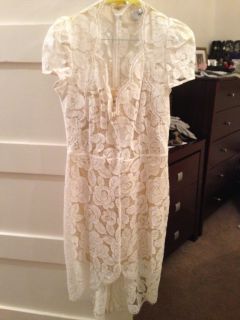 BNWT Lover The Label by Susien Chong Rosebud Lace White Dress Size 8 $