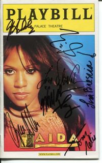 Deborah Cox Micky Dolenz Will Chase Aida Signed Autograph Playbill