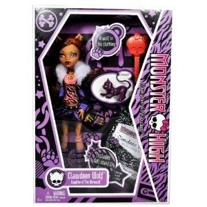 Monster High Clawdeen Wolf Doll with pet cat Crescent 1st Wave New in