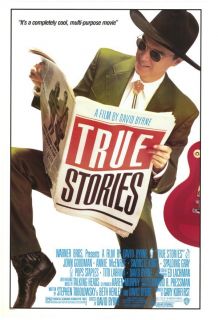 True Stories Movie Poster 27x41 David Byrne 1986