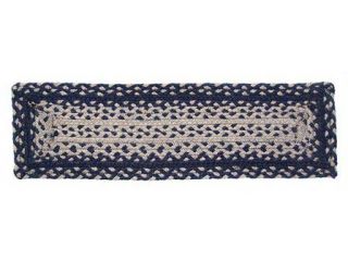 from IHF Cobalt Braided Jute Rectangle Stair Treads for Sale