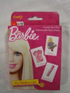 BARBIE CREATE YOUR OWN FASHIONABLE STORY CARD GAME   FUNDEX GAMES