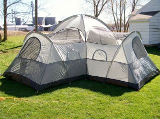 coleman camping tent 13ft x 13ft ridgeview 3 room