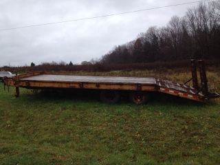  Trailer 1986 Baulsh Twin Axle 23ft. New Tires,Decking boards
