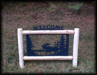 Moose Landscaping Fence Moose Decor Outdoor Signs Fence