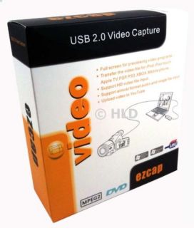  Capture Device USB 2 Support HD VHS to DVD Windows 7 w Edit Software