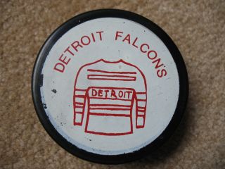  Detroit Falcons NHL Commemorative Puck