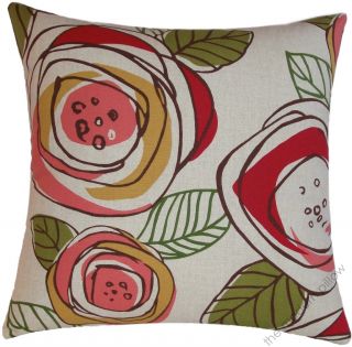 18 Sq Floral Rainforest Decorative Throw Pillow Cover