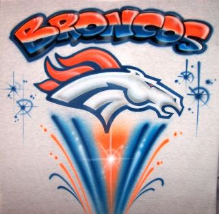Airbrushed Dever Broncos Tim Tebow Football T Shirt Airbrush Any Team