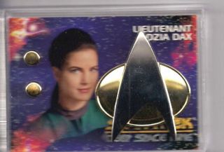 Lieutenant Jadzia Dax Star Trek Deep Space 9 Communicator Pin Rank Pip