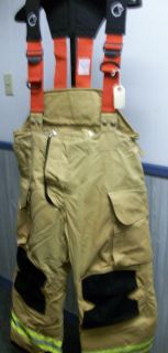 LION APPAREL, JANESVILLE PBI Firefighter Turnout Pants, Size 40R x 29