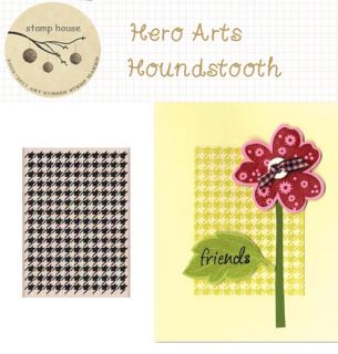 Decorative Stamps Hero Arts Rubber Stamp Houndstooth
