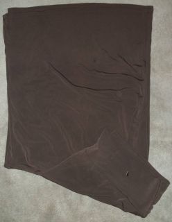  Womens Misses Size XL Cato Brown Slinky Gauchos