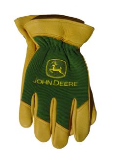 John Deere Mens Uninsulated Deerskin Leather Gloves