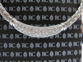 Roberto Coin Woven Silk Diamond Bar Necklace 18K 2 20ct