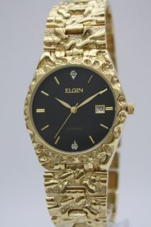 New Elgin Men Diamond Collection Watch Money Clip FG142ST