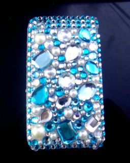 Diamond Crystal Bling Front & Back Hard Cover Case for iPhone 3G 3GS