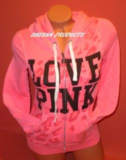 Victorias Secret LOVE PINK Hoodie EXTRA SMALL   XS Orange NWT