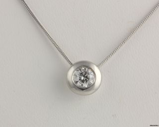 4ct Genuine Round Diamond Solitaire Pendant Chain Necklace   950