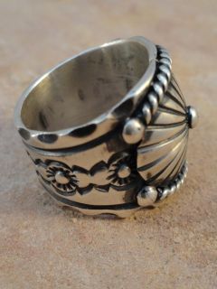 Delbert Gordon Navajo Heavy Sterling Silver Ring