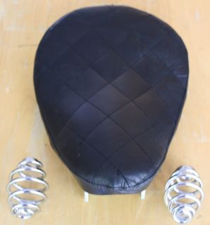  Diamond Leather Solo Bates Style Seat Custom Comes With Two 3 Springs