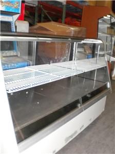 DELI CASE   CURVED GLASS REFRIGERATED FOOD DISPLAY CASE   WORKS GREAT