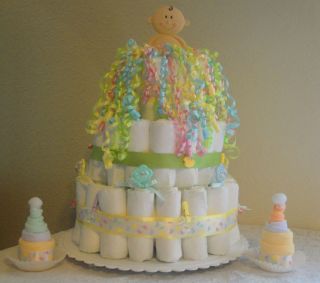 Diaper Cake 2 Washcloth Cupcakes Baby Shower Gifts Centerpieces