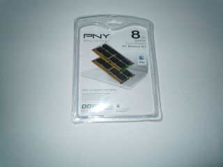 PNY 8 GB 2x4 GB DDR3 1333 1066MHz 8 Dual Channel Kit PC3 10666 204 Pin
