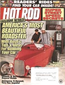 May 1996 Hot Rod 1949 T Bird 1955 Ford 57 Chevy Buildup Eight Second
