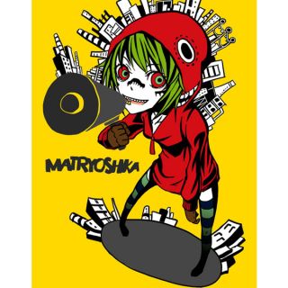 Vocaloid Matryoshka Gumi Cosplay Costume Coat Red L