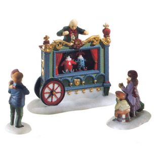 Dept 56 Dickens Village The Old Puppeteer Retired New Set 3 58025