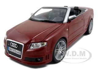 Audi RS4 Convertible Red 1 18 Diecast Model Car