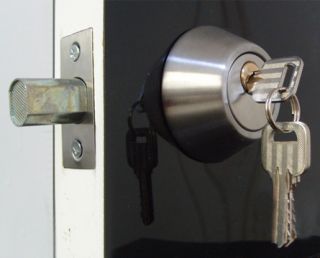 Deadbolt Door Lock Lockset Double Cylinder Brushed Steel 102DO D2