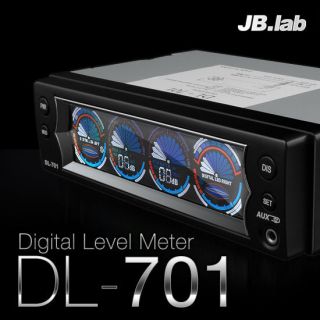 JB Lab DL701 Car Audio Digital Level Meter display Aux Time Stop watch