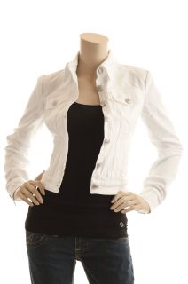 Rock Republic Womens White Jean Denim Jacket XS s M L