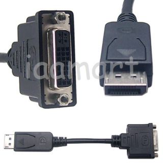 Display Port DP to DVI Adapter Cable Compatible Dell