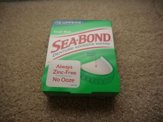 Sea Bond Seabond Denture Adhesive 15 Upper Fresh Mint New