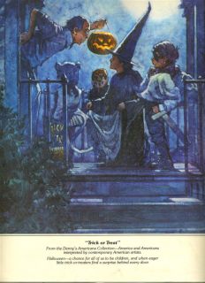 Dennys Menu 1983 Halloween Trick or Treat on Cover
