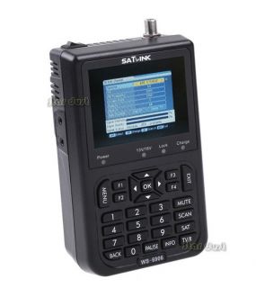 Satlink WS 6906 DVB s FTA Digital Satellite Finder Meter 3000mAh