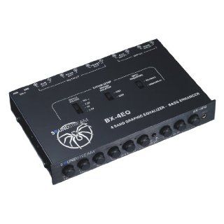 Soundstream BX 4EQ 1 2 DIN 4 Band Graphic Equalizer with Bass