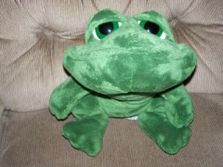 16 Russ Berrie Lil Peepers Dermot Plush Large Green Eyed Green Frog