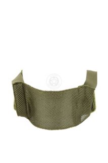  Steel Mesh Padded Airsoft Face Mask Protection OD Green