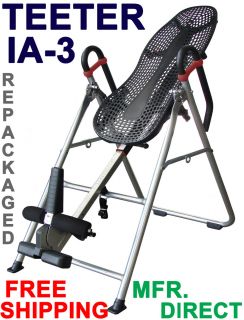 Teeter Hang Ups IA 3 Inversion Table   REPACKAGED   MFR. DIRECT  EP