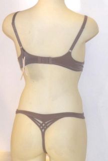 Marlies Dekkers Undressed Size 34D Sparrow Plunge Bra and Medium Thong