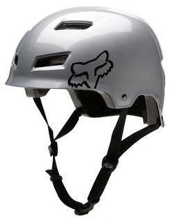 Fox Transition Hard Shell Bike Helmet Dirt Trail Silver Small