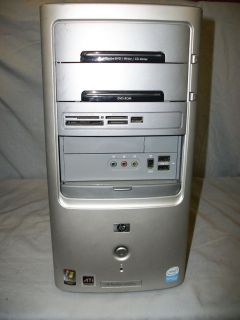 Desktop Computer PC HP a1523w 1 GB Ram 200 H D 2 8 GHz Windows XP COA