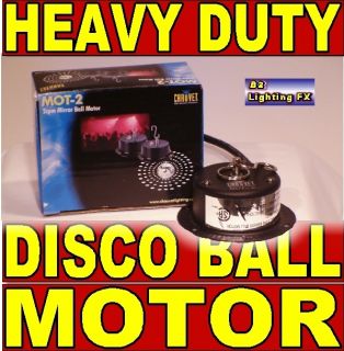 Disco Ball Motor 2 RPM 16 18 20 24 Very Heavy Duty DJ