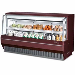  Low Profile Refrigerated Curved Glass Deli Case TCDD 72 2 L