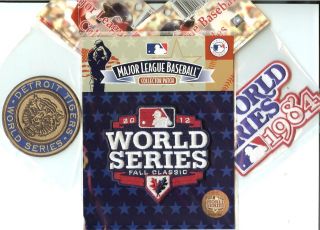 1968 1984 2012 Detroit Tigers World Series 3 Patch Combo 100 Official