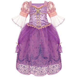 New  Exclusive Tangled Rapunzel Costume Girls Dress